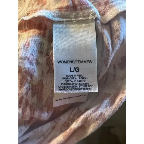 North Face Women's Printed V-Neck T-Shirt Size Large - Picture 5 of 6